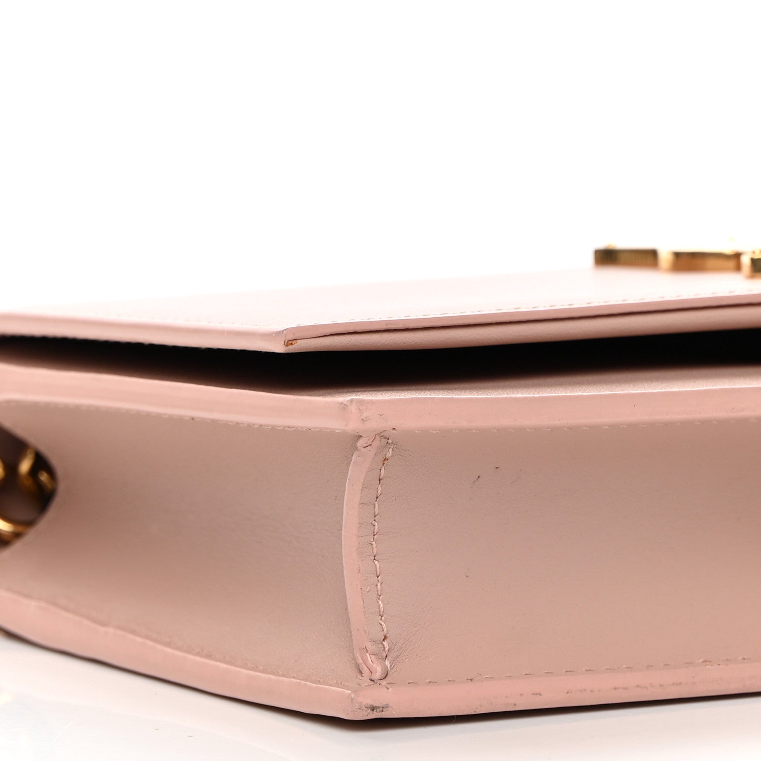 Saint Laurent Smooth Calfskin Classic Monogram Kate Tassel Chain Wallet Marble Pink 7 of 13