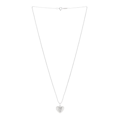 Tiffany Sterling Silver I Love You Heart Locket Pendant Necklace 3 of 7