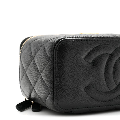 Chanel Caviar Quilted Sweetheart Vanity Case Black 9 of 11