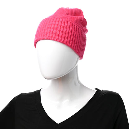 Hermes Wool Beanie Hat Rose Flash 2 of 6