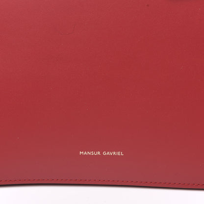 Mansur Gavriel Calfskin Top Handle Rounded Bag Flamma 7 of 9