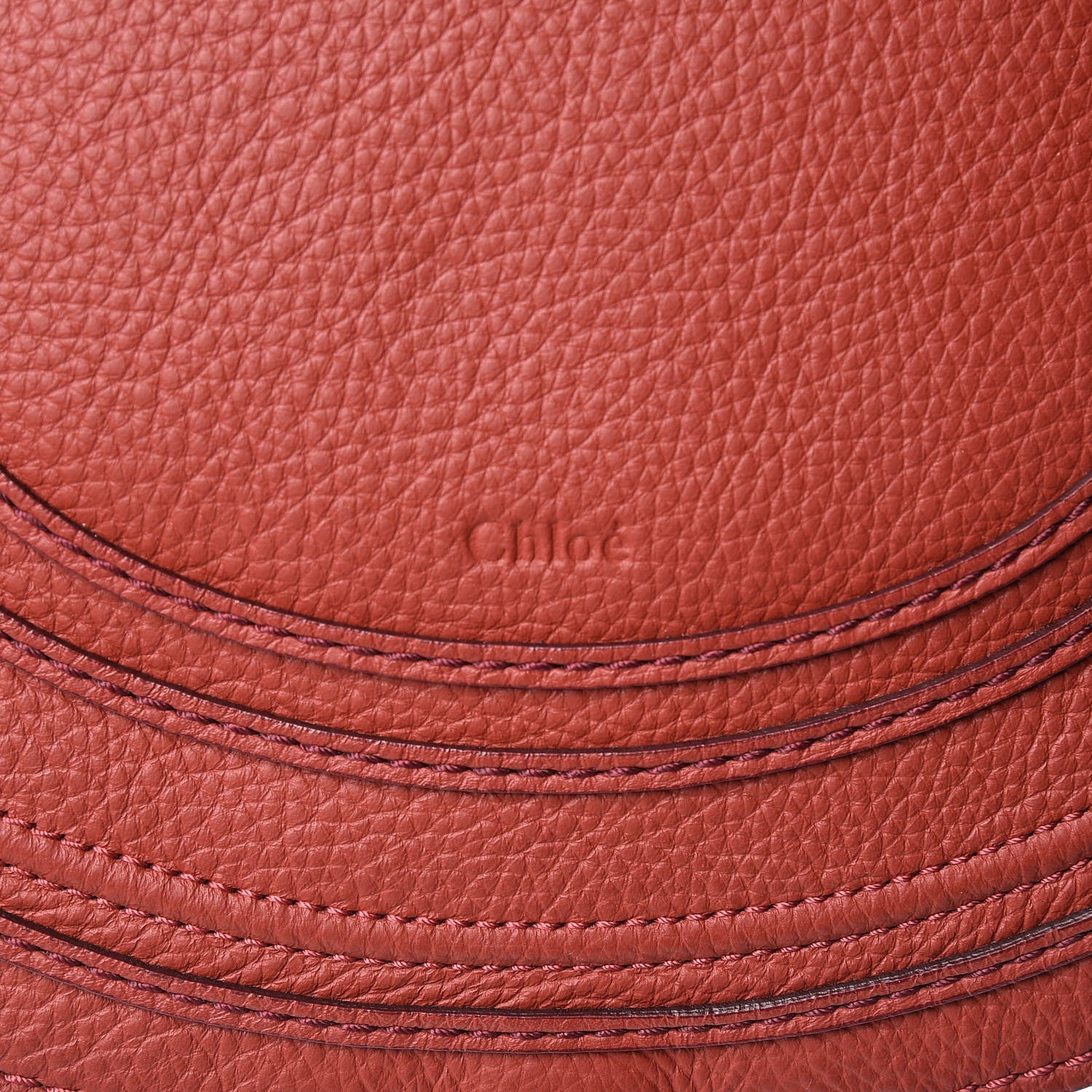 Chloe Calfskin Medium Marcie Round Crossbody Bag Berry Cupcake 9 of 14