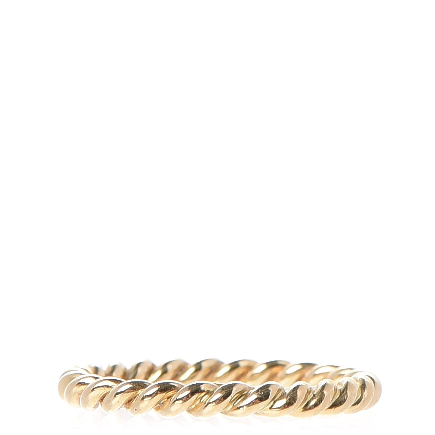 Tiffany 18K Yellow Gold Narrow Twist Ring 49 5 1 of 4