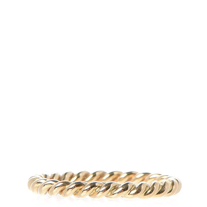 Tiffany 18K Yellow Gold Narrow Twist Ring 49 5 1 of 4