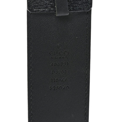 Gucci Calfskin Double G 40mm Belt 110 44 Black 3 of 7