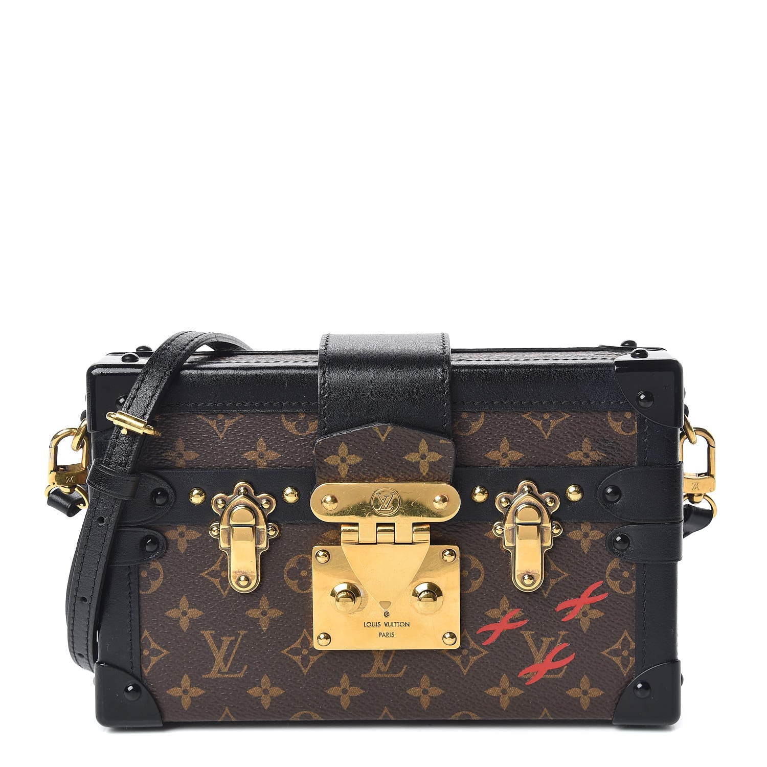 Louis Vuitton Monogram Petite Malle Black 1 of 19