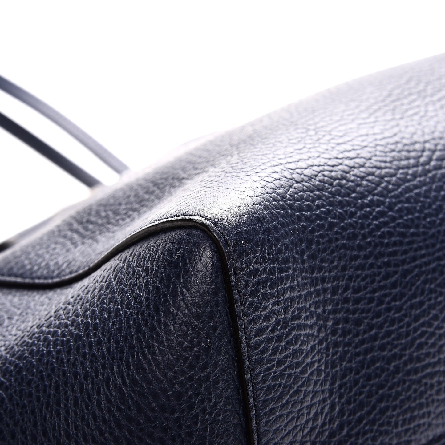 Dollar Calfskin Medium Swing Tote Marine Deep Cobalt
