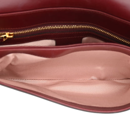 Gucci Vitello Palmellato Lux Small Arli Flap Shoulder Bag Vintage Bordeaux 6 of 13