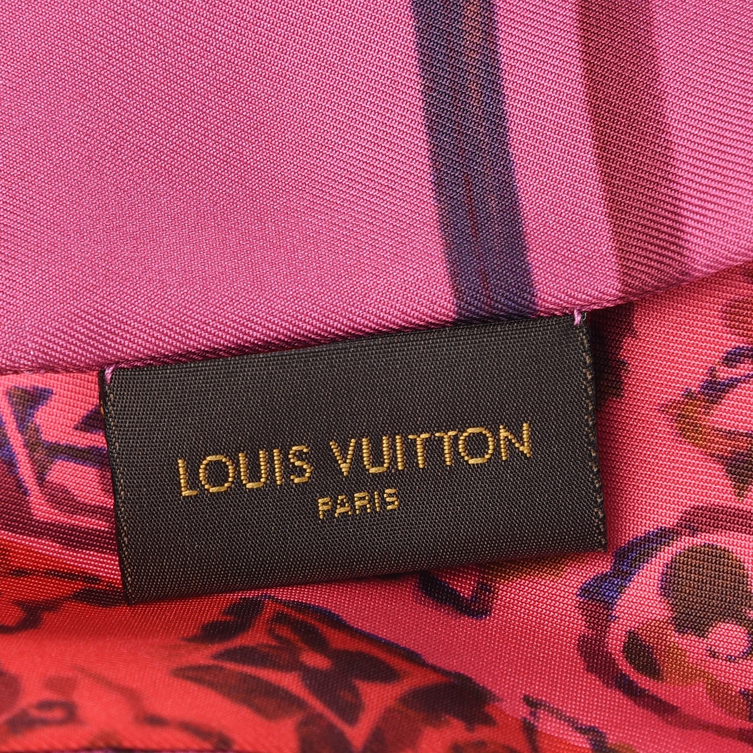 Louis Vuitton Silk Monogram Rainbow Giant Bandeau Coquelicot 3 of 4