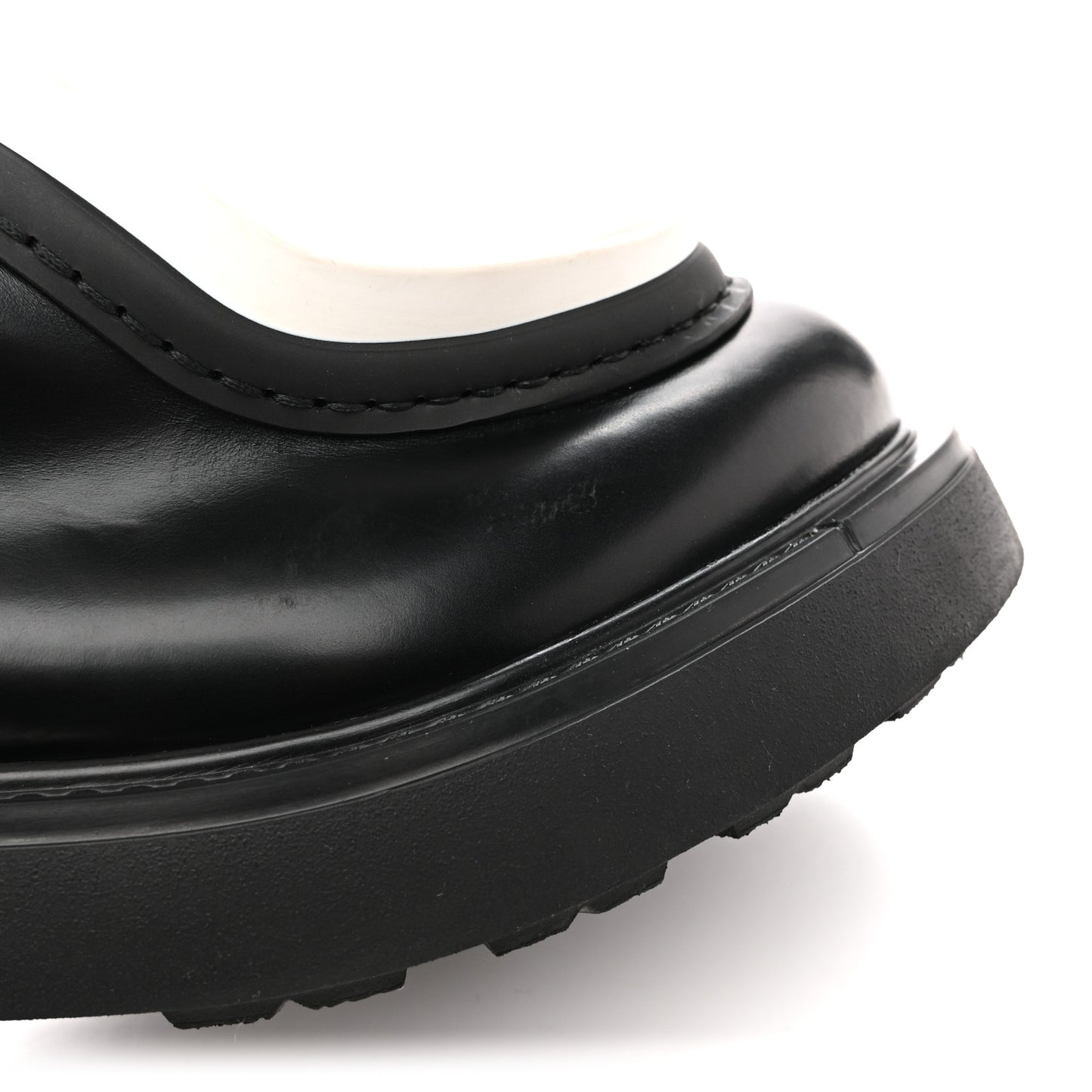 Spazzolato Rois Monolith 55mm Derby Loafers 36.5 Black White