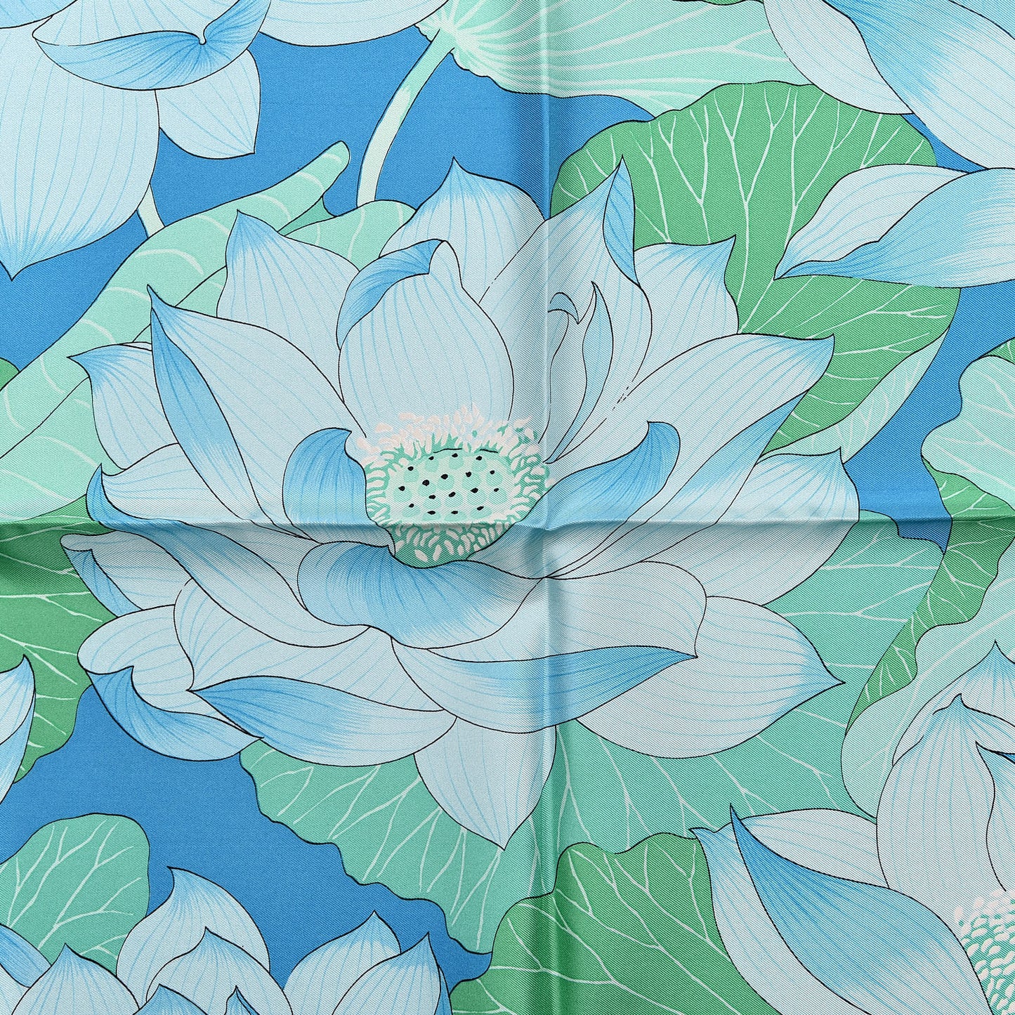 Silk Fleurs de Lotus Scarf 90