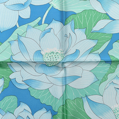 Hermes Silk Fleurs de Lotus Scarf 90 6 of 6