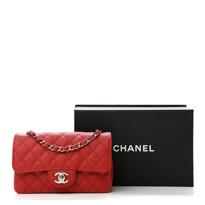 Chanel Caviar Quilted Mini Rectangular Flap Red 11 of 11