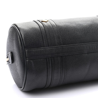 MCM Grained Calfskin Studded Heritage Barrel Bag Black 9 of 10