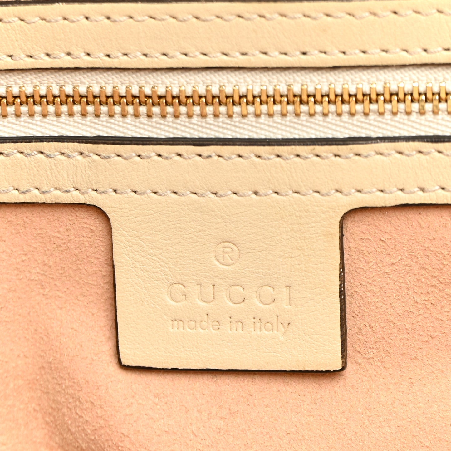 GG Supreme Monogram Medium Padlock Tote White