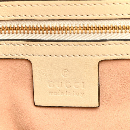 Gucci GG Supreme Monogram Medium Padlock Tote White 6 of 11