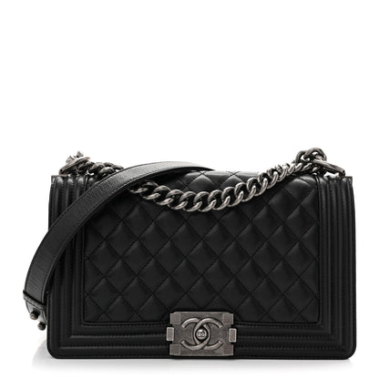 Chanel Caviar Quilted Medium Boy Flap Black 1 of 10