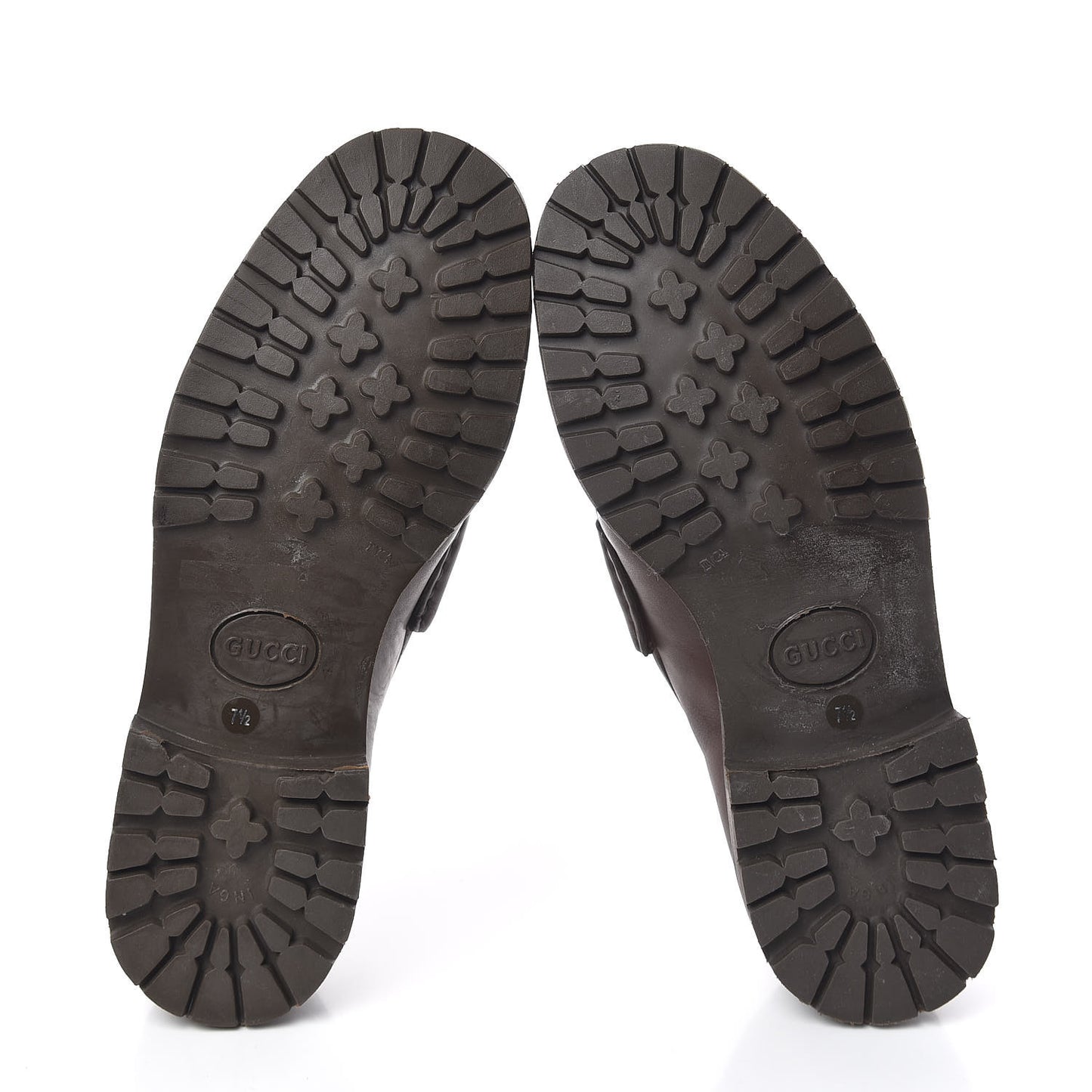 Laredo Calfskin Mens Horsebit Lug Sole Loafers 7.5 Brown