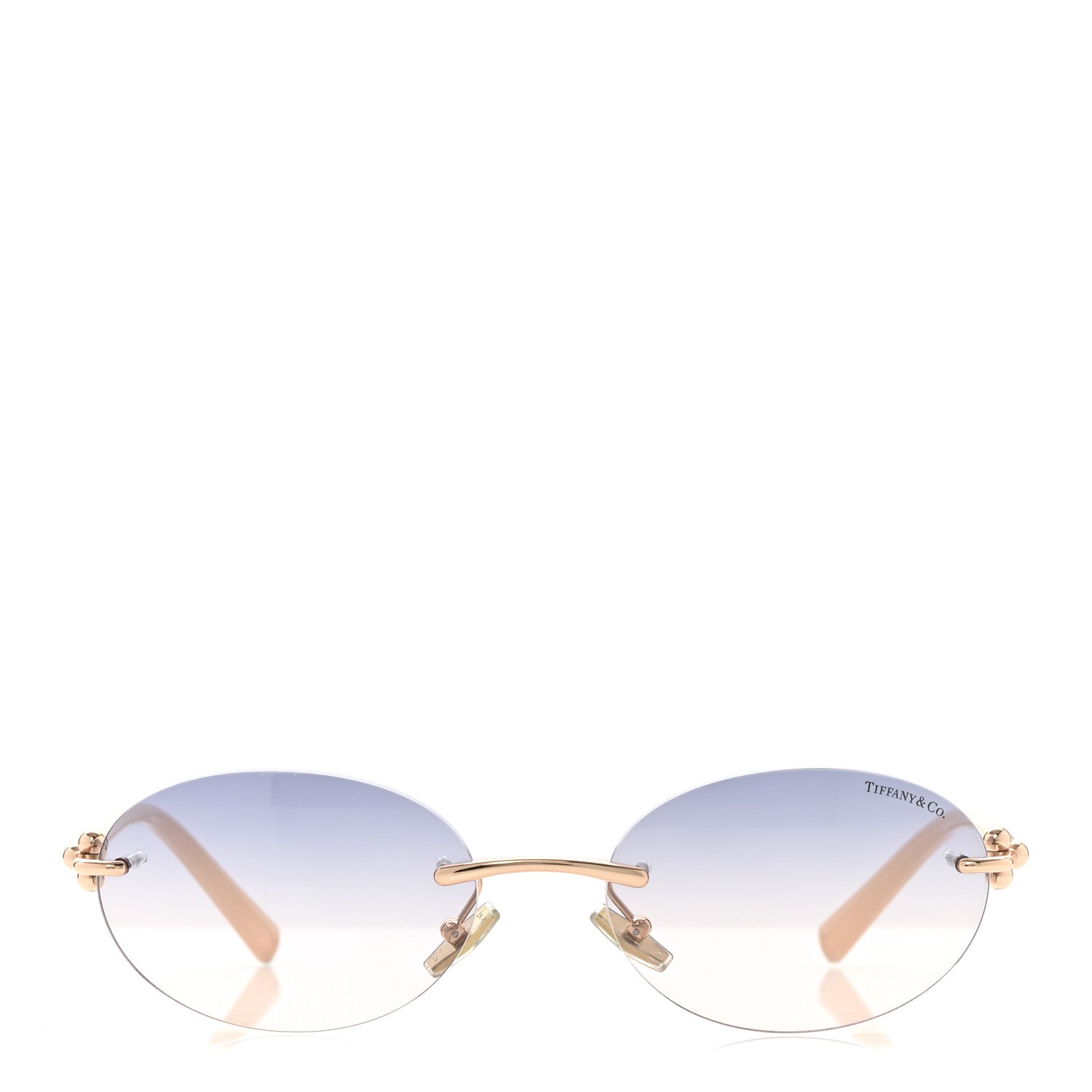 Tiffany Metal TF3104D Oval Sunglasses Pink 2 of 8