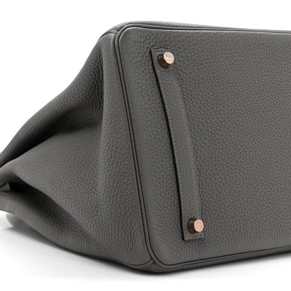 Hermes Togo Birkin 35 Etain 8 of 14