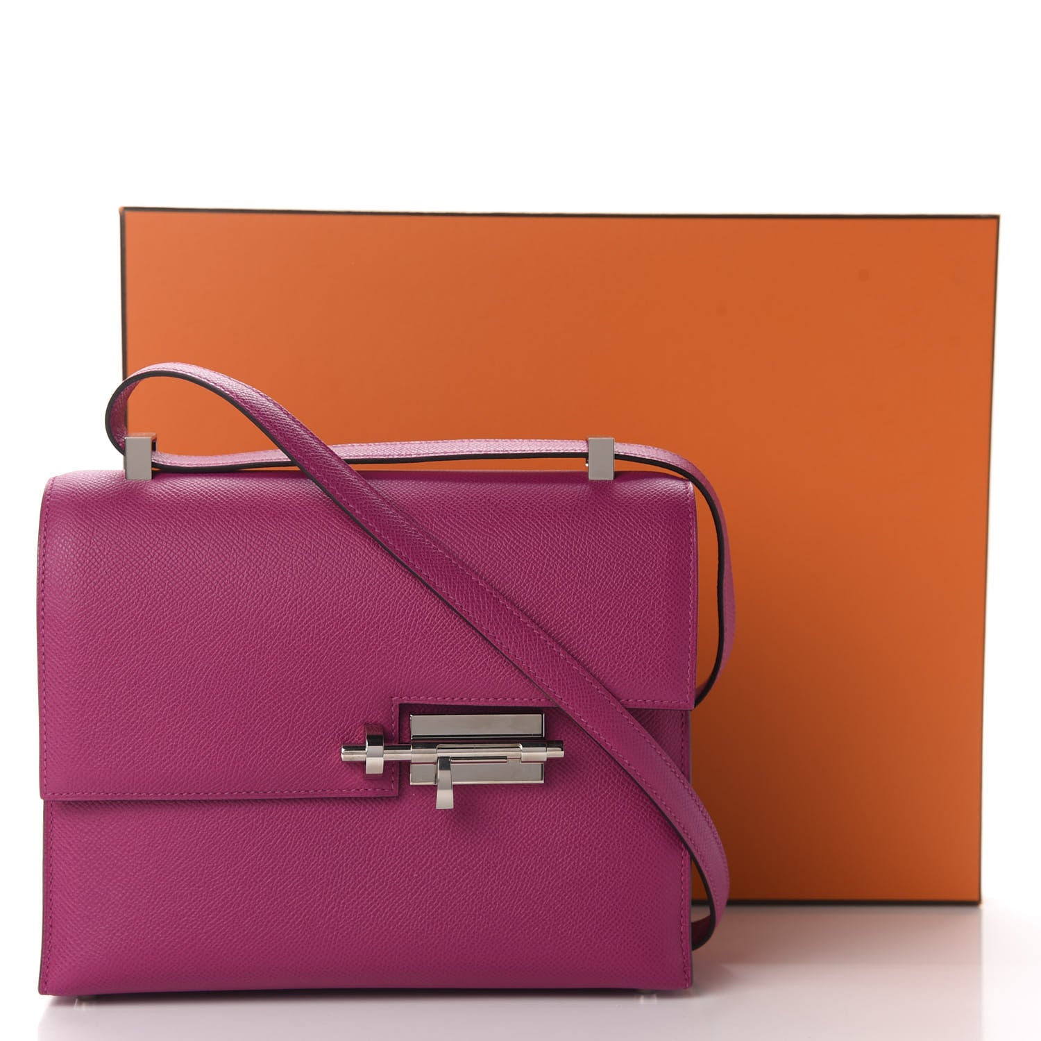 Hermes Epsom Verrou 21 Rose Pourpre 11 of 11