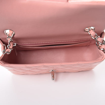 Chanel Patent Calfskin Quilted Mini Rectangular Flap Light Pink 5 of 8