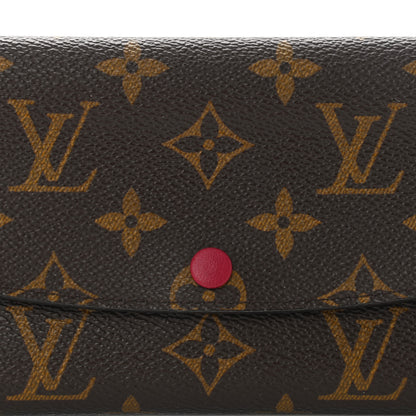 Louis Vuitton Monogram Emilie Wallet Fuchsia 7 of 9
