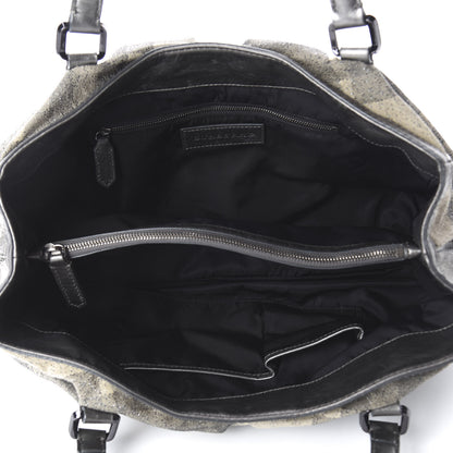 Burberry Shimmer Check Degrade Pilgrim Satchel Pewter 5 of 10