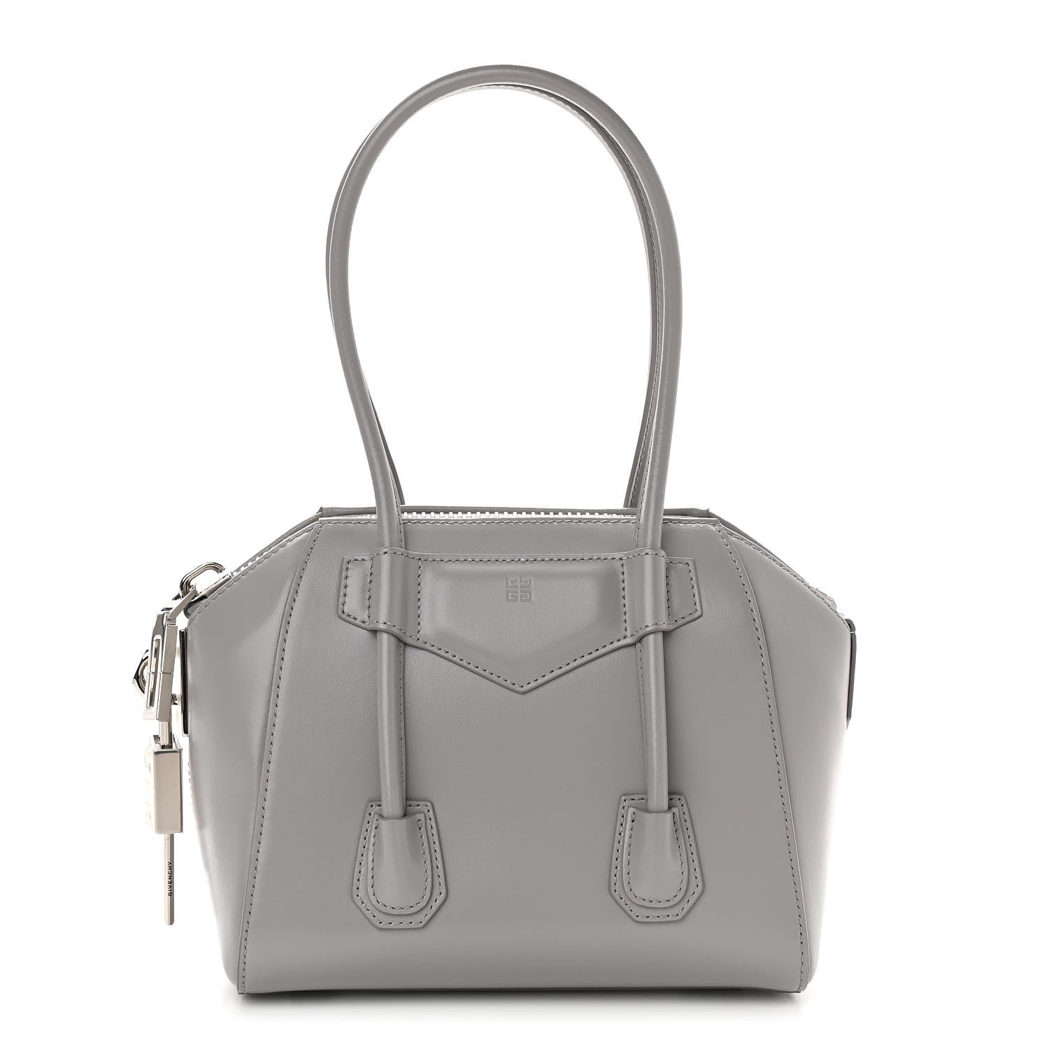 Givenchy Box Calfskin Mini Lock Antigona Grey 1 of 10