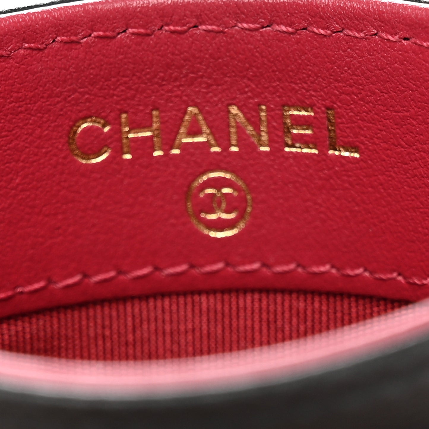 Lambskin Quilted Chanel 19 Card Holder Black