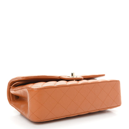 Chanel Caviar Quilted Medium Double Flap Light Brown 4 of 9