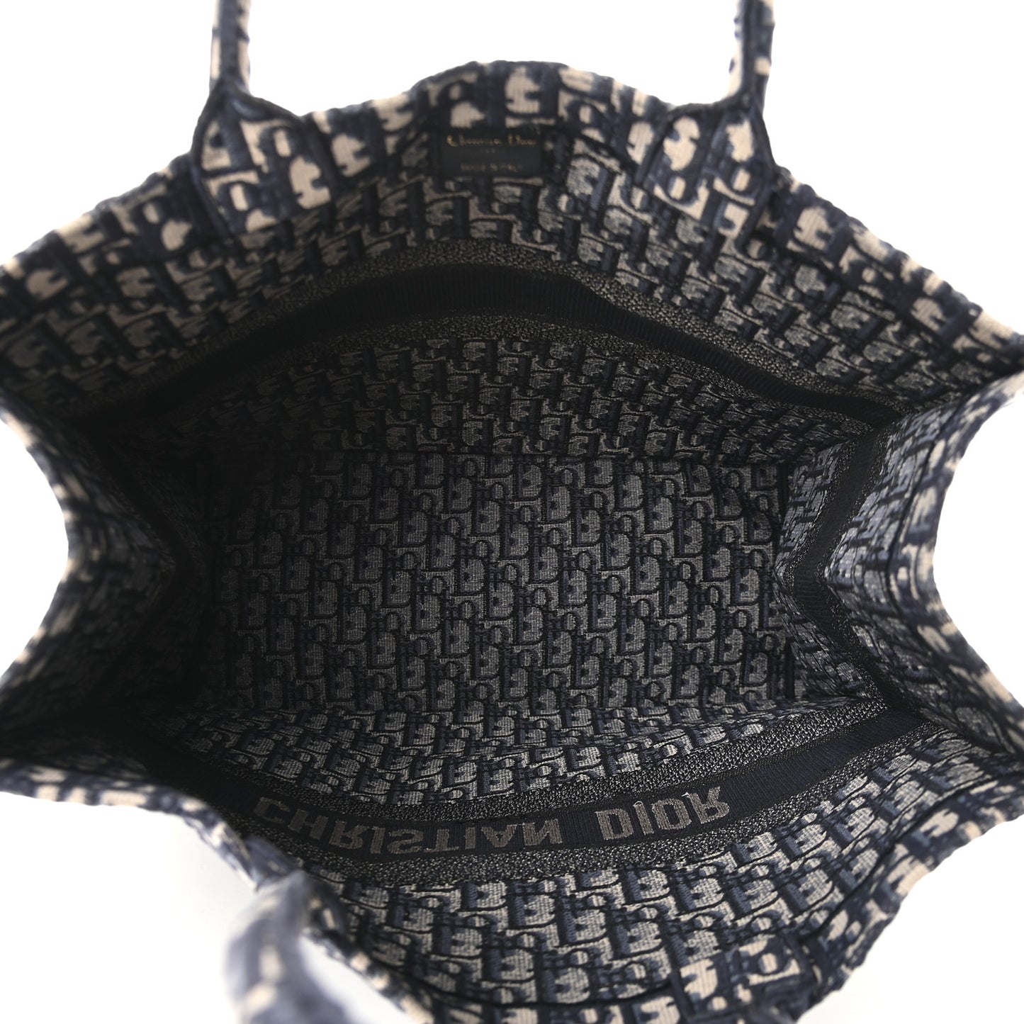 Oblique Book Tote Blue Multicolor