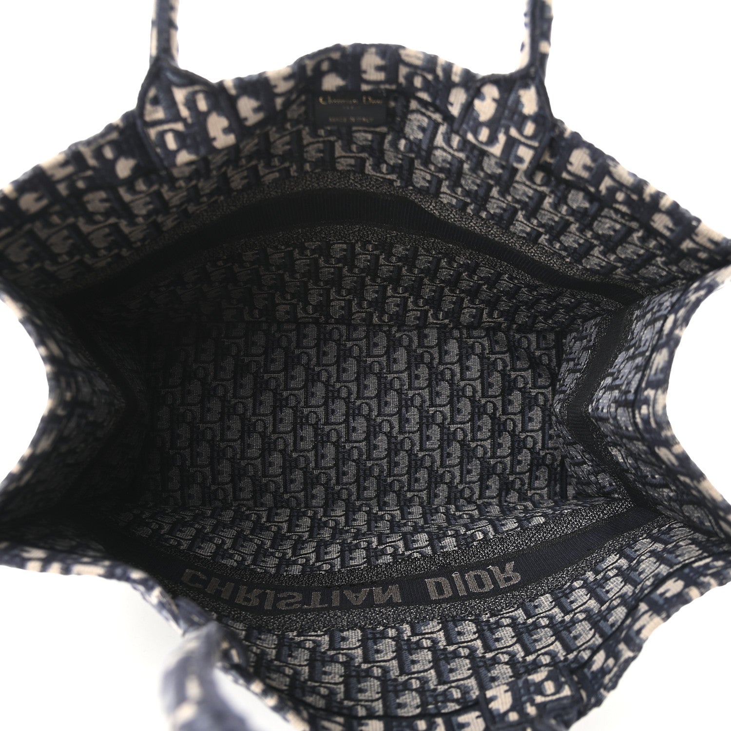 Christian Dior Oblique Book Tote Blue Multicolor 5 of 11