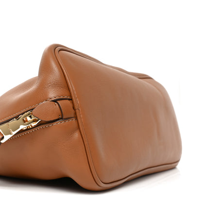 Miu Miu Soft Calf Top Handle Shoulder Bag Cognac 9 of 10