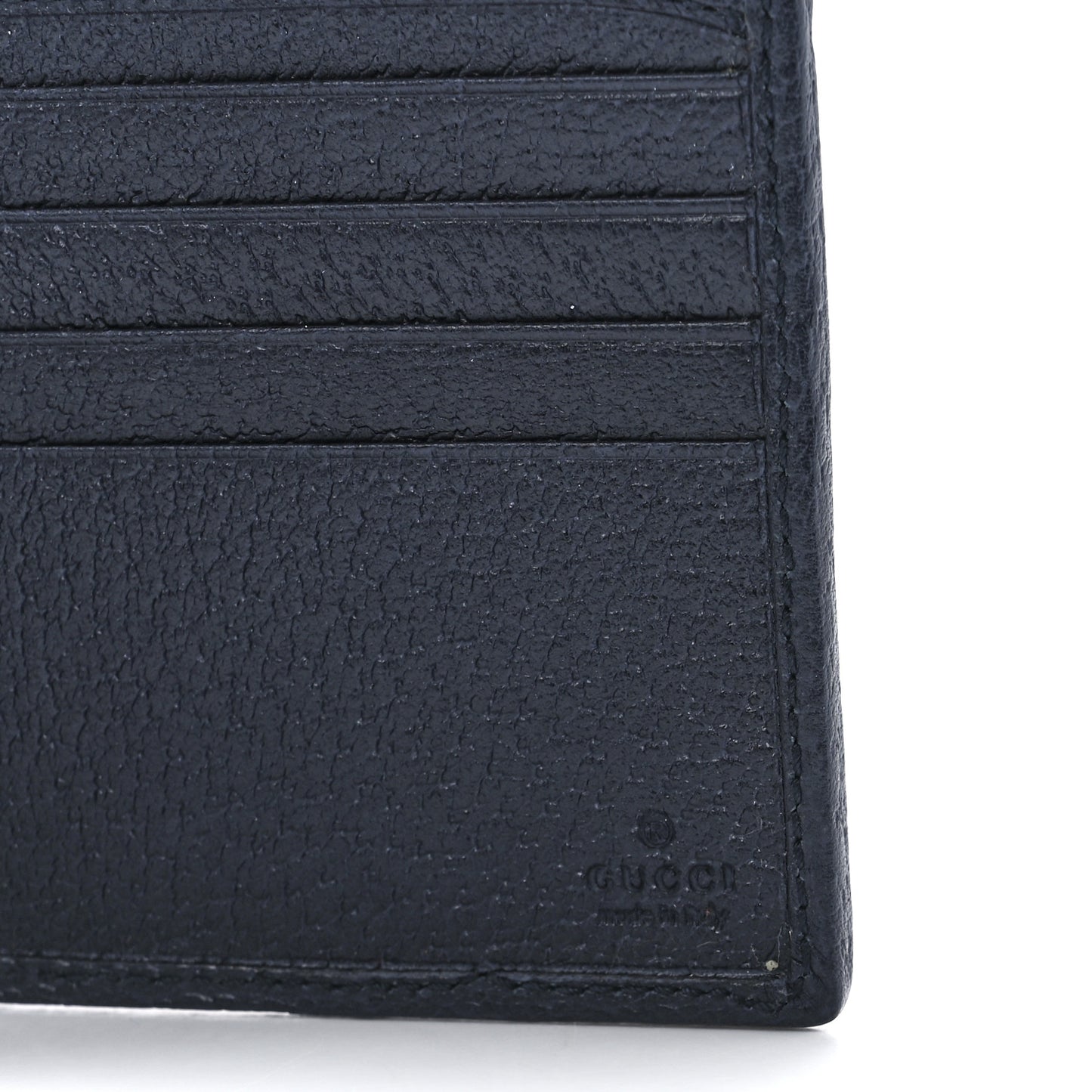 Monogram Multicolor Textured Calfskin Retro Interlocking G Bi-Fold Wallet Blue Rainbow