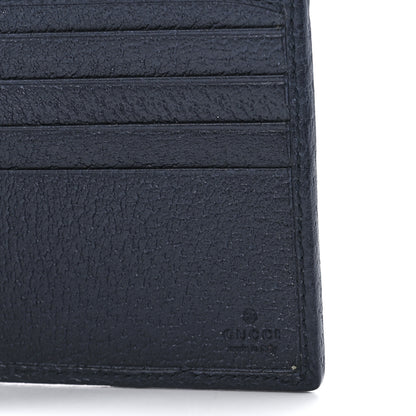 Gucci Monogram Multicolor Textured Calfskin Retro Interlocking G Bi-Fold Wallet Blue Rainbow 7 of 12