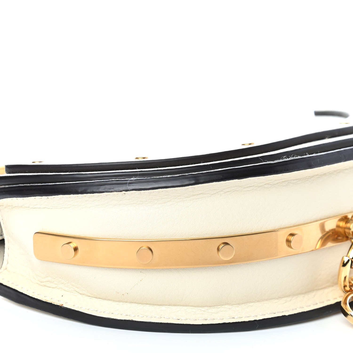 Chloe Calfskin Small Nile Bracelet Minaudiere Bag Off White 5 of 9