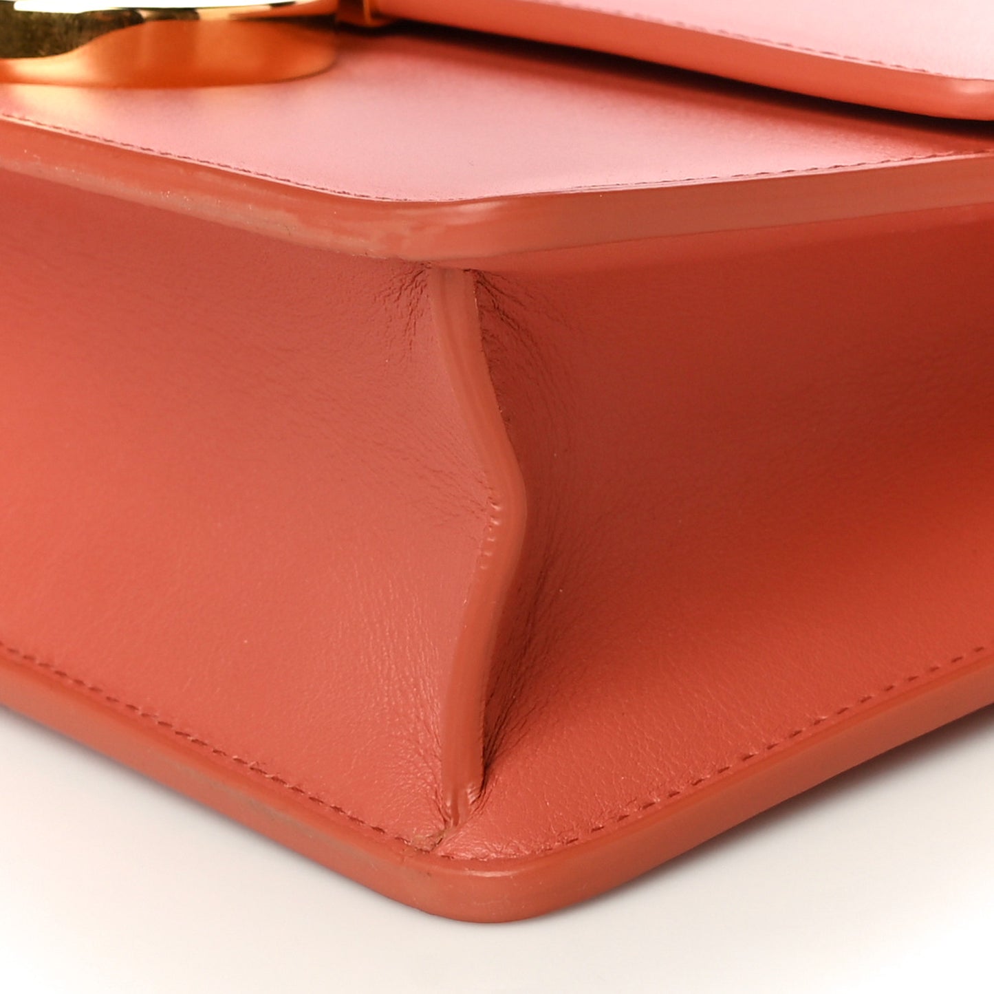 Smooth Calfskin 30 Montaigne Flap Bag Indian Red