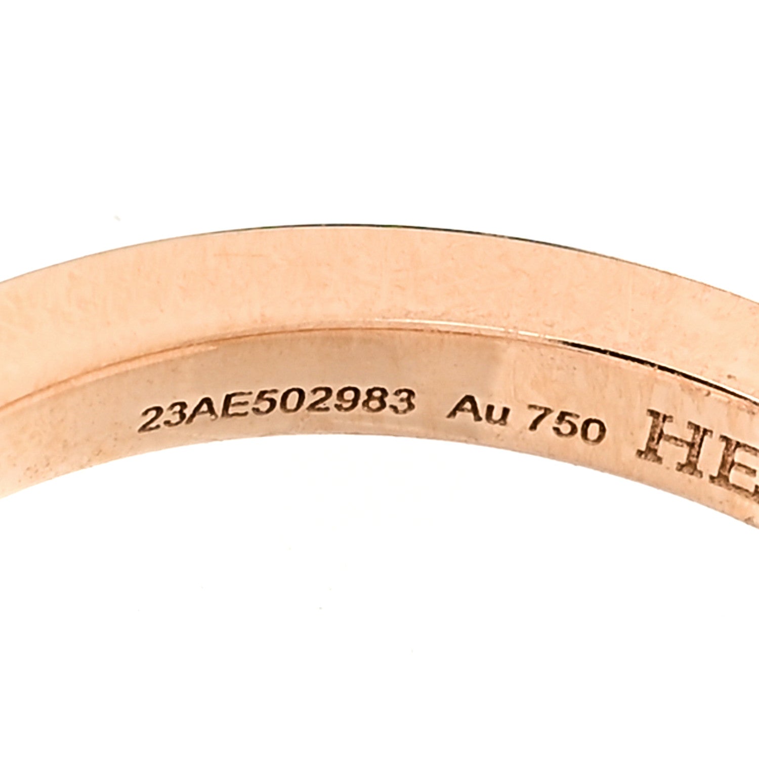 Hermes 18K Rose Gold Diamond MM Chaine d'Ancre Contour Ring 51 5.75 6 of 7