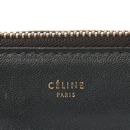 Celine Lambskin Small Trio Crossbody Bag Dark Green 29 of 42
