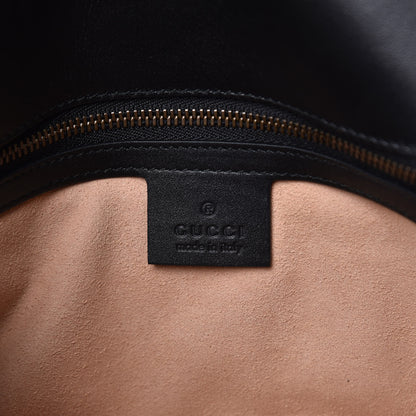 Gucci Calfskin Matelasse Studded Small Pearly GG Marmont Shoulder Bag Black 6 of 9