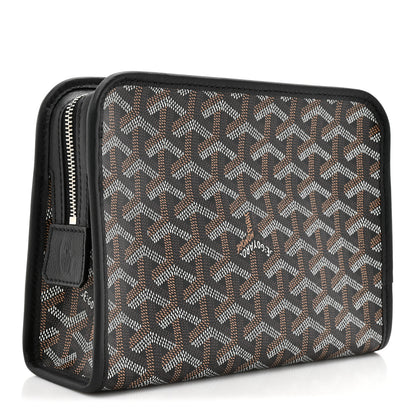 Goyard Goyardine Jouvence PM Toiletry Pouch Black 3 of 7