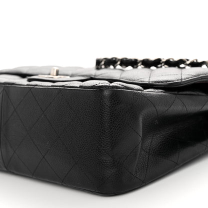 Chanel Caviar Quilted Jumbo Double Flap Black 10 of 12