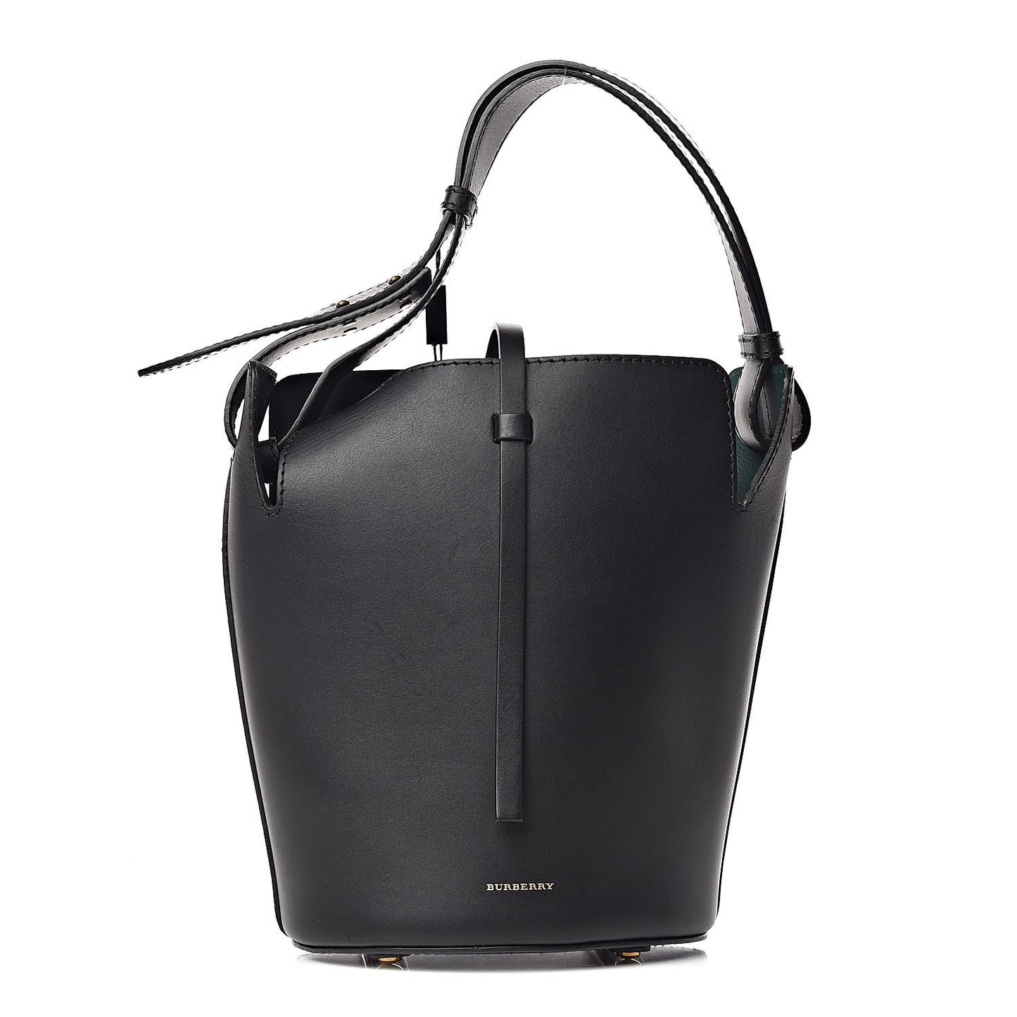Supple Calfskin Medium Bucket Black