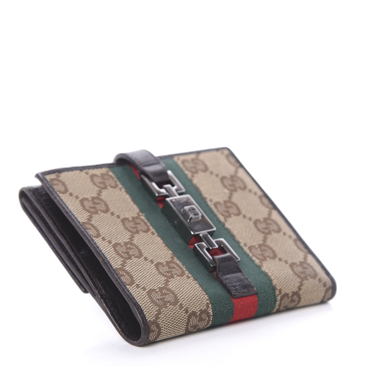 Monogram Web Wallet Brown