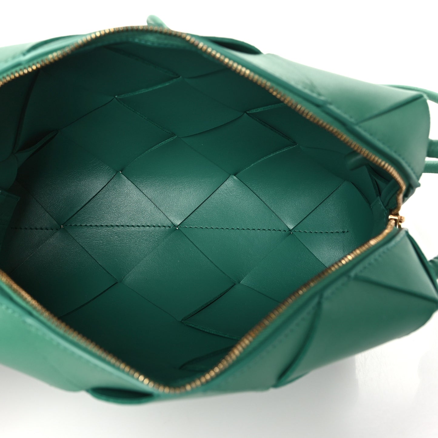 Lambskin Maxi Intreccio Small Cassette Camera Bag Mermaid