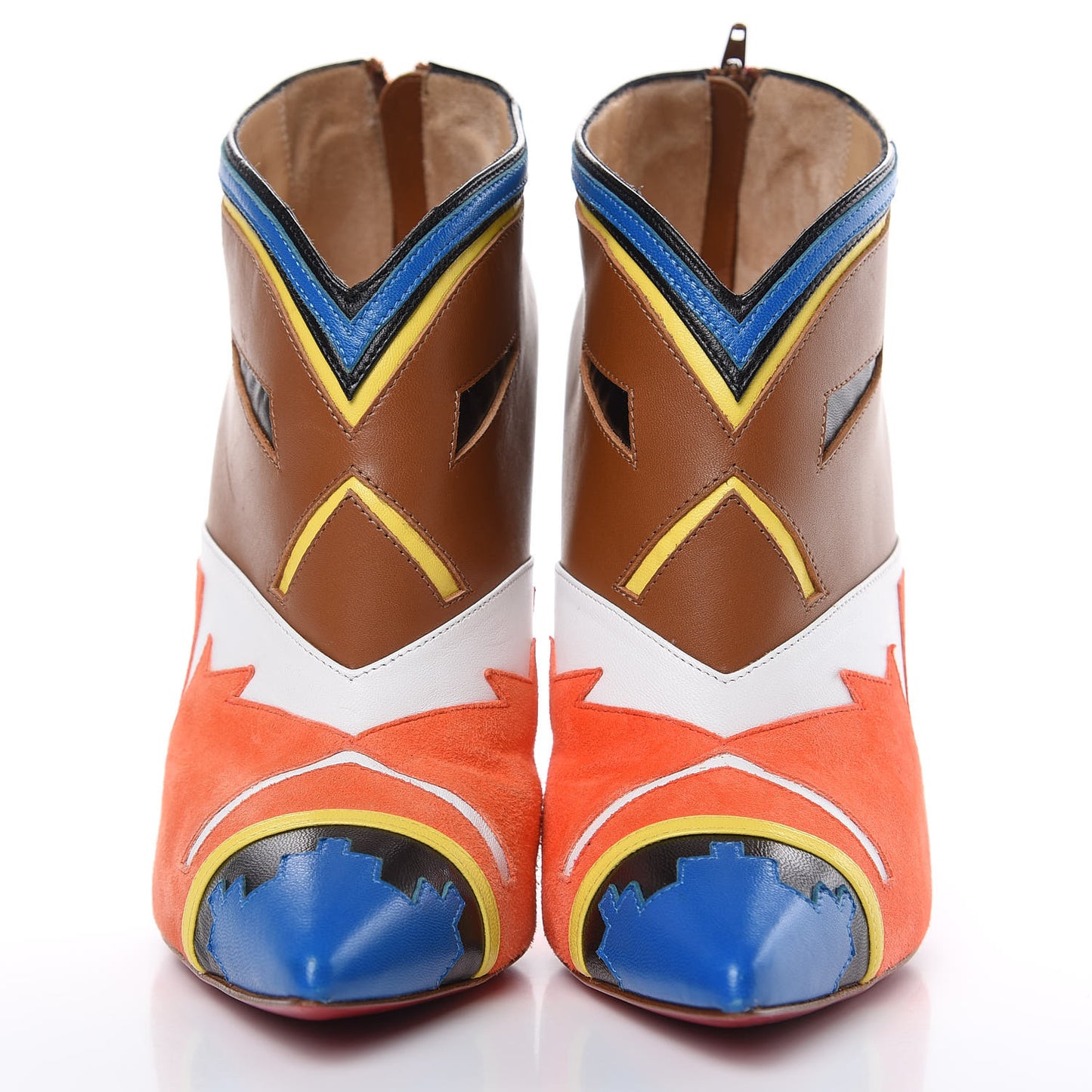 Kid Suede Calfskin Hoputu 120 Booties 37 Blue