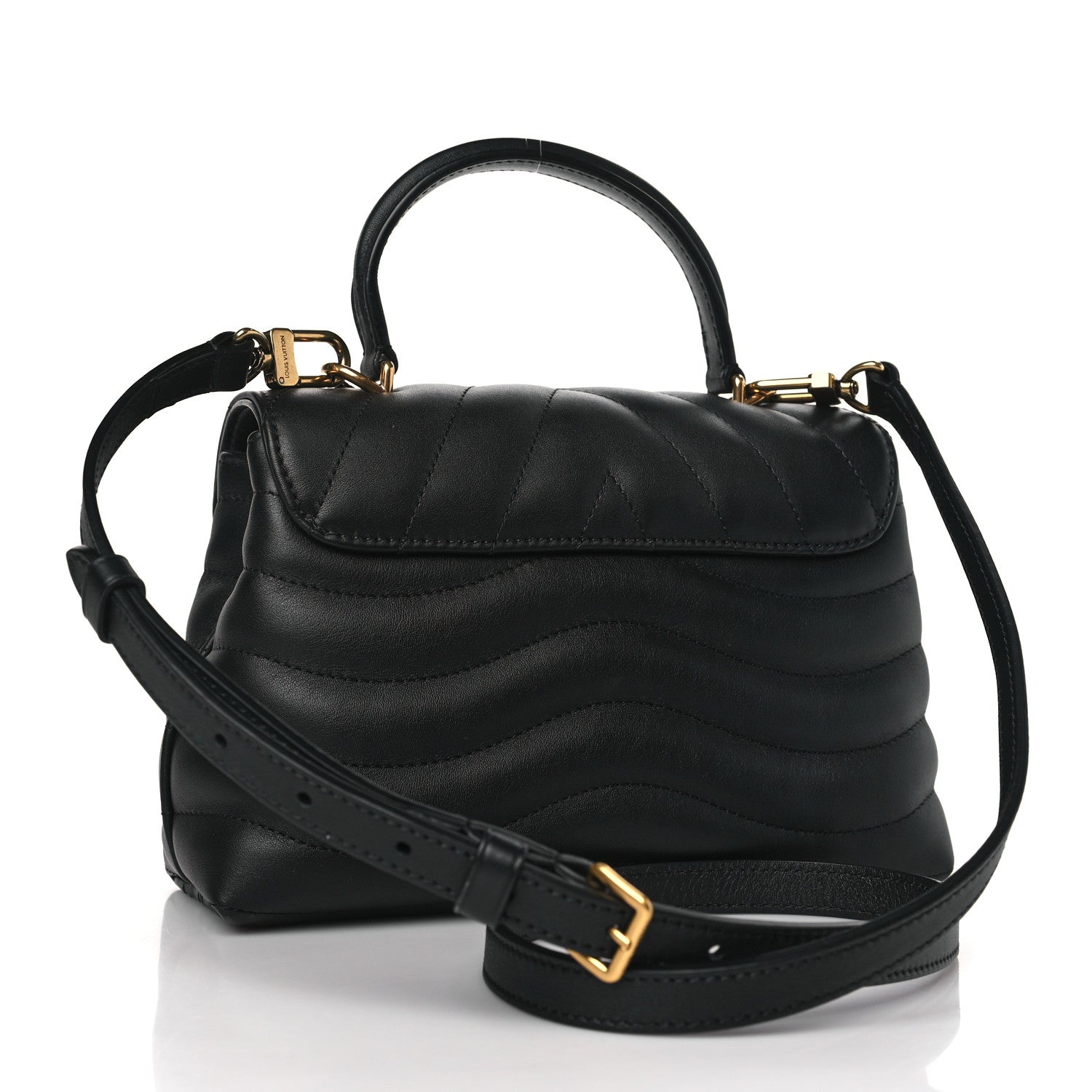 Louis Vuitton Calfskin Hold Me New Wave Black 3 of 9