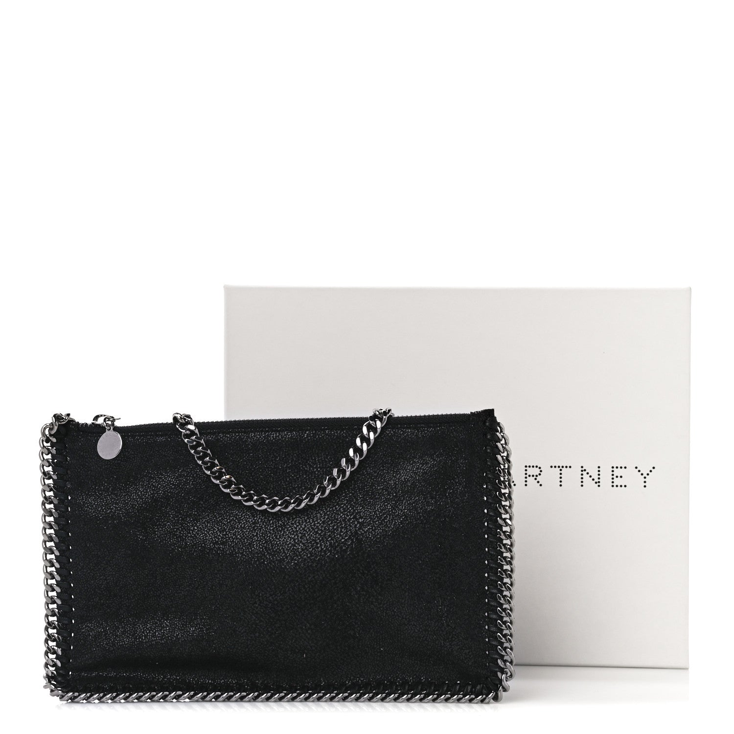 Stella McCartney Shaggy Deer Falabella Clutch Navy 10 of 10