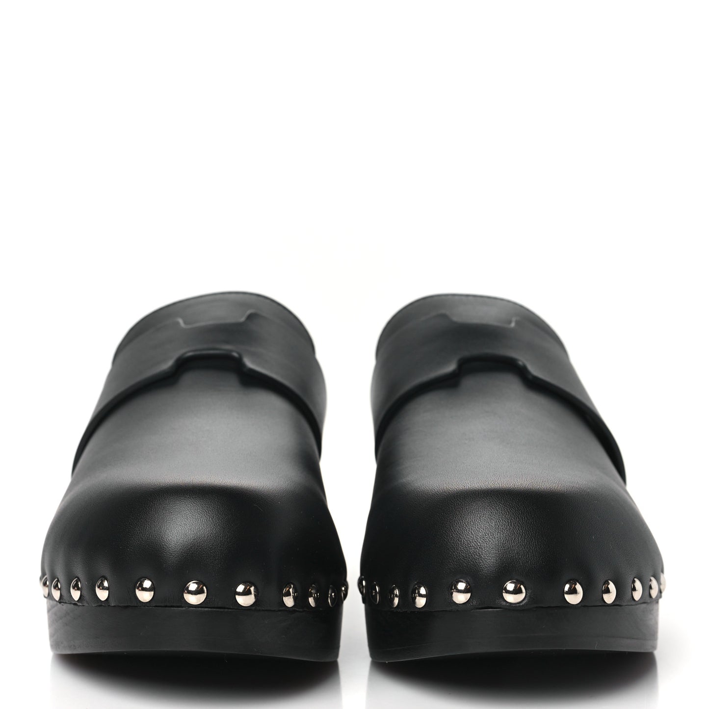 Calfskin Calya Mules 40 Black